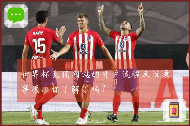 世界杯竞猜网站的开户流程及注意事项，你了解了吗？